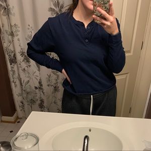 Brandy Melville navy blue top